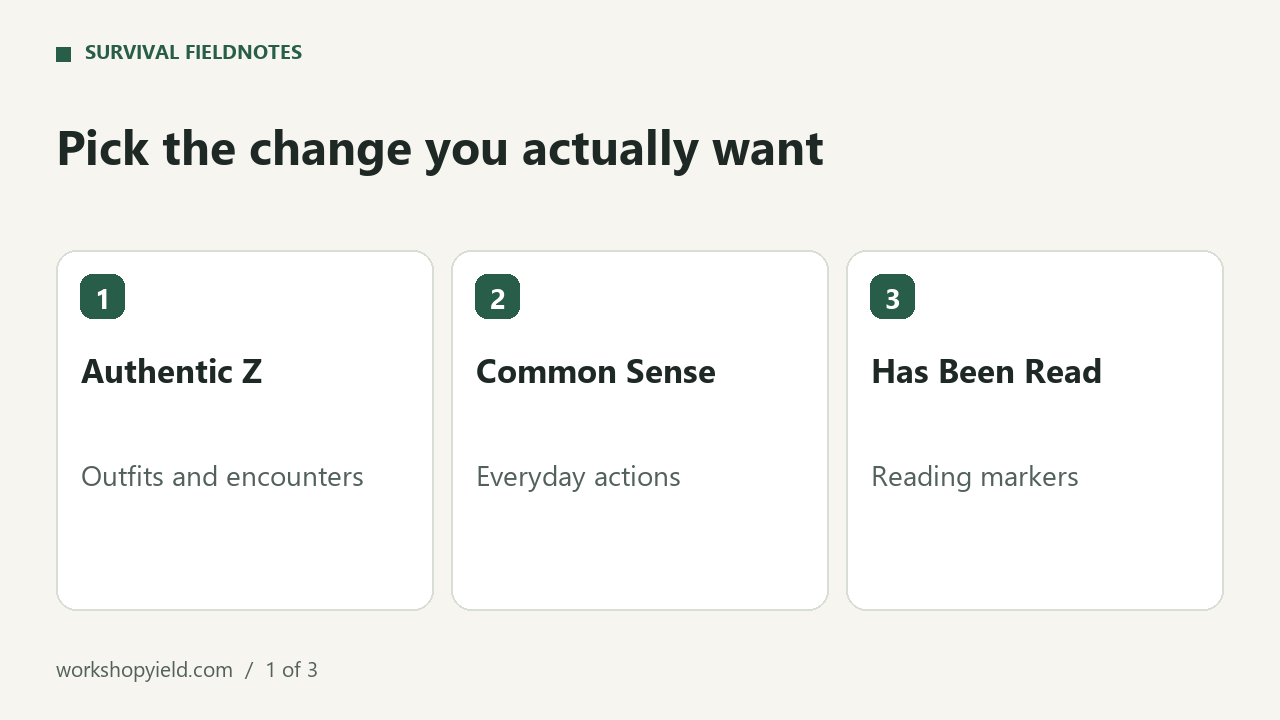 Pick the change you actually want